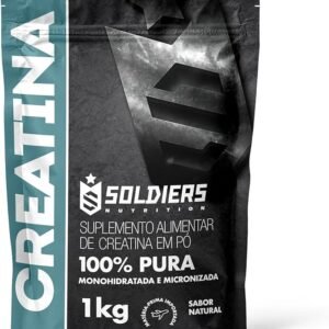 Creatina Monohidratada 1Kg - 100% Pura Importada - Soldiers Nutrition
